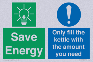 Save Energy - Only fill the kettle with the amount you need
